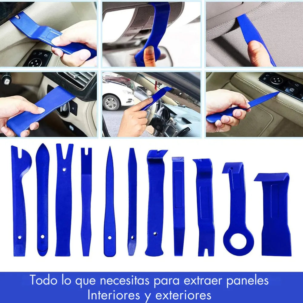 ToolMaster Pro™: El Kit de Herramientas 12 Piezas de Extracción de Paneles y Clips