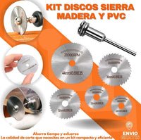 Thumbnail for Convierte Tu Taladro En Una Sierra Portatil: Kit 5 Discos Tambien Para Mototool