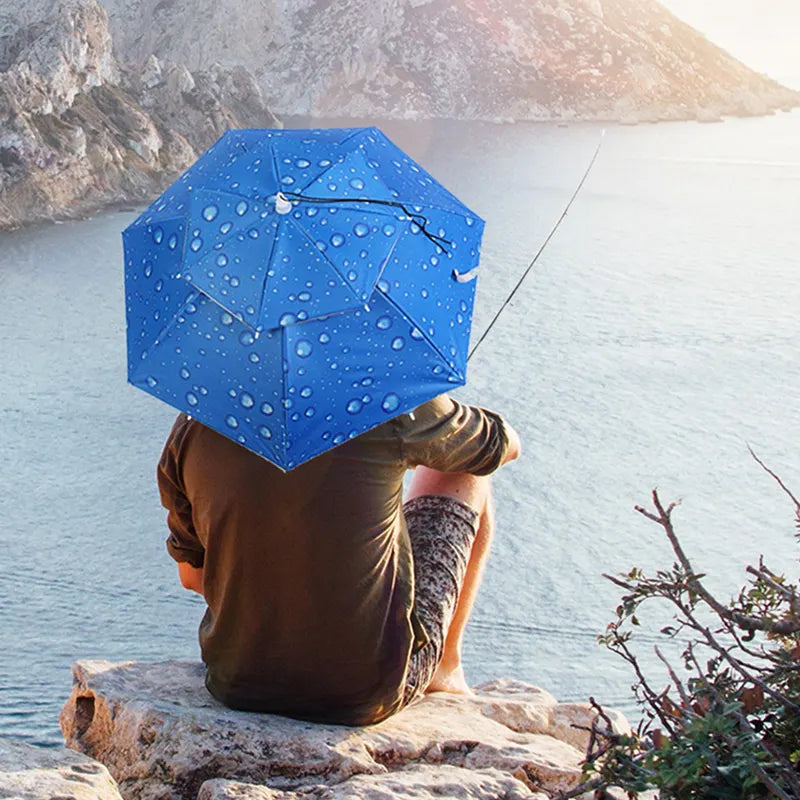 UmbrellaHat Pro™: La Solución Manos Libres para el Sol y la Lluvia