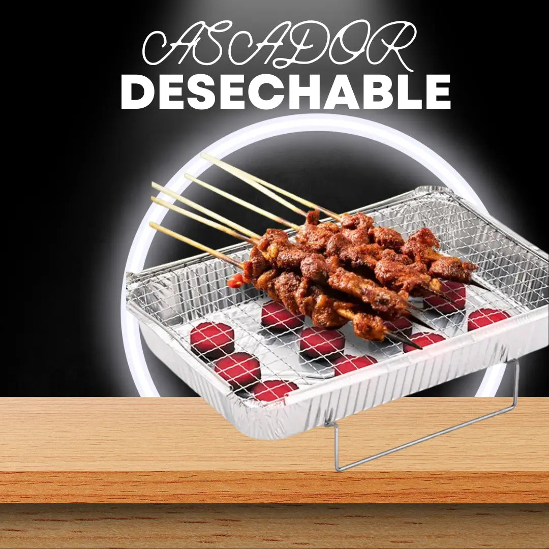 Asador Desechable Portátil - ¡Perfecto para tus Fiestas de Diciembre!