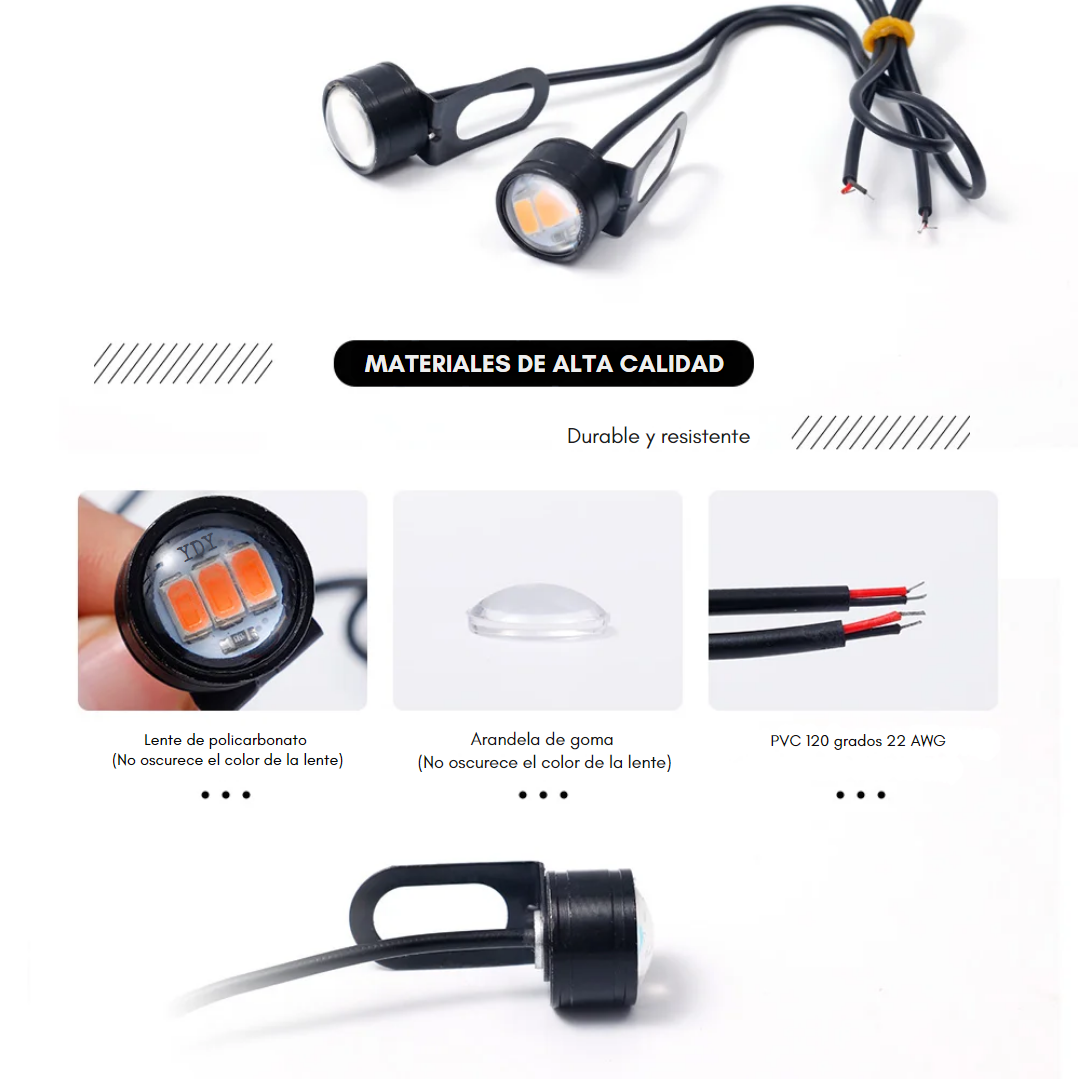 Compra 1 Par Lleva 2 Pares Luz LED  Para Moto/Vehiculos