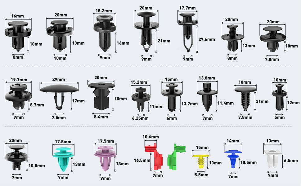 Clips de Sujeción para Carros: Variedad de Calidad